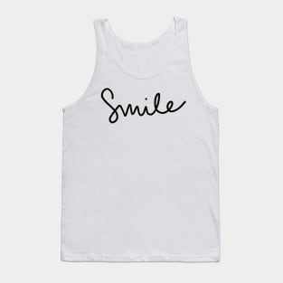 Smile handwriting script Tank Top